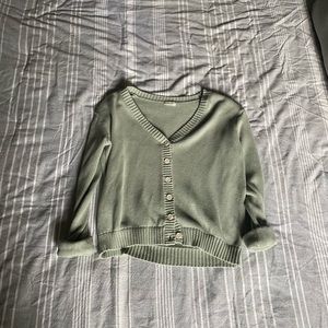Brandy Melville/ john galt sage green cardigan sweater